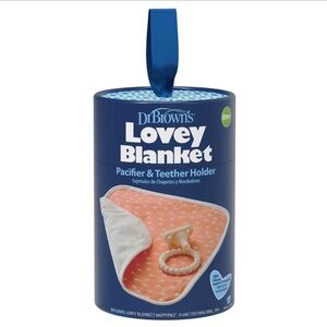 Dr. Brown's Lovey Baby Blanket Pacifier and Blanket Teether Holder